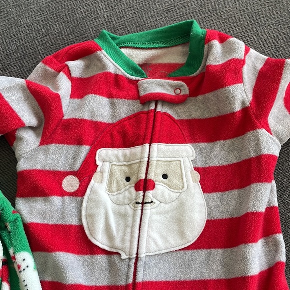 Carters Christmas footsie pajamas! - Picture 3 of 4